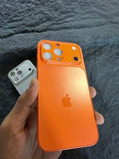 iPhone Converter Case MagSafe Compatible | 13–16 Pro to 17 Pro Series Adapter Back Cover with Apple Logo